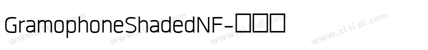 GramophoneShadedNF字体转换