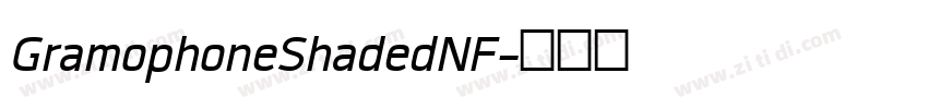GramophoneShadedNF字体转换