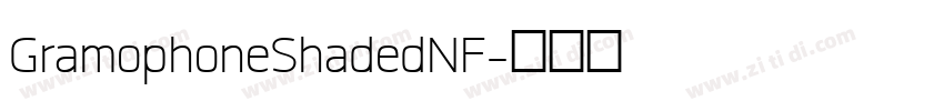 GramophoneShadedNF字体转换