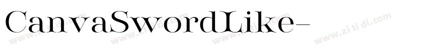 CanvaSwordLike字体转换