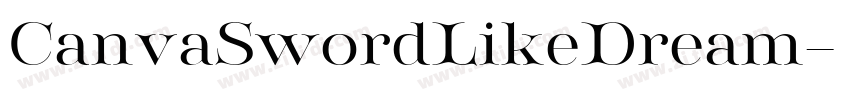 CanvaSwordLikeDream字体转换
