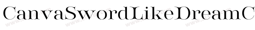 CanvaSwordLikeDreamC字体转换