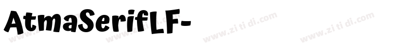AtmaSerifLF字体转换