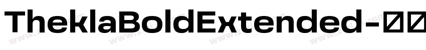 TheklaBoldExtended字体转换