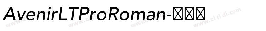 AvenirLTProRoman字体转换