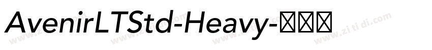 AvenirLTStd-Heavy字体转换