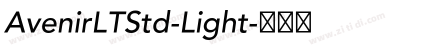 AvenirLTStd-Light字体转换