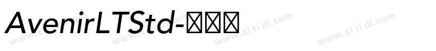 AvenirLTStd字体转换