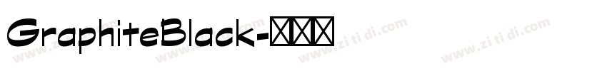 GraphiteBlack字体转换