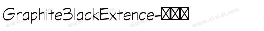 GraphiteBlackExtende字体转换