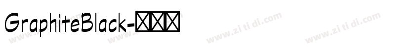 GraphiteBlack字体转换