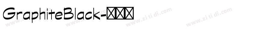 GraphiteBlack字体转换