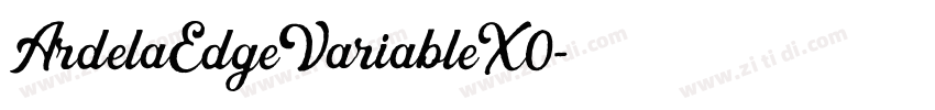 ArdelaEdgeVariableX0字体转换