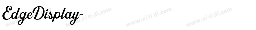 EdgeDisplay字体转换