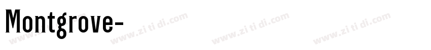 Montgrove字体转换