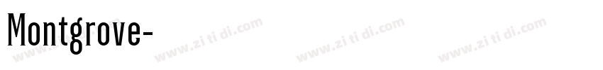 Montgrove字体转换