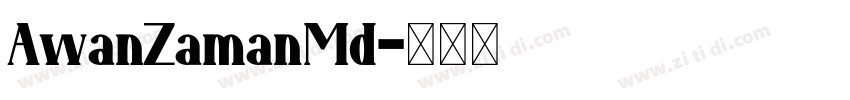 AwanZamanMd字体转换
