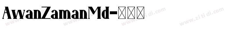 AwanZamanMd字体转换