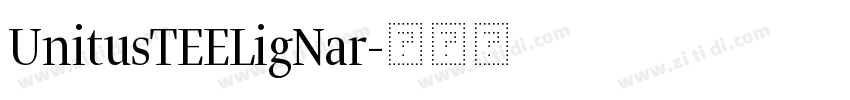 UnitusTEELigNar字体转换