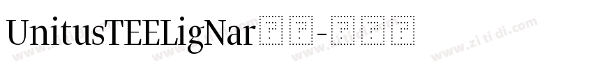 UnitusTEELigNar字体字体转换