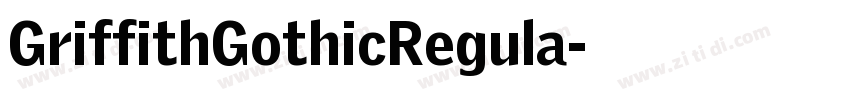 GriffithGothicRegula字体转换