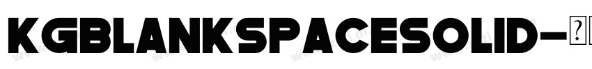 KGBlankSpaceSolid字体转换
