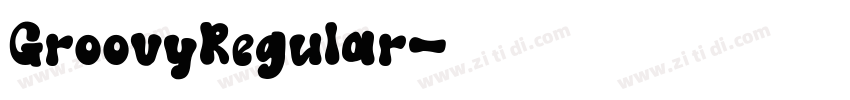 GroovyRegular字体转换