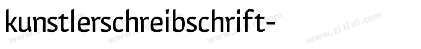 kunstlerschreibschrift字体转换