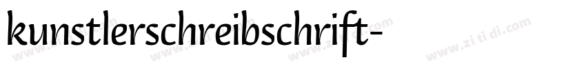 kunstlerschreibschrift字体转换