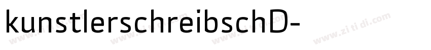 kunstlerschreibschD字体转换