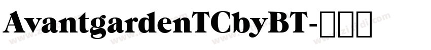 AvantgardenTCbyBT字体转换