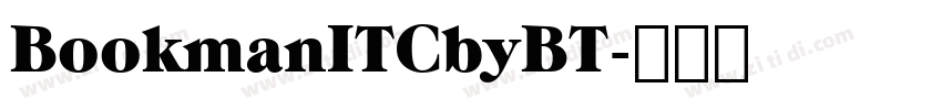 BookmanITCbyBT字体转换
