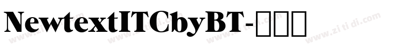 NewtextITCbyBT字体转换