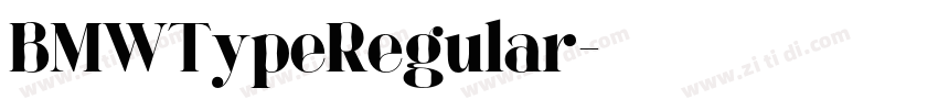 BMWTypeRegular字体转换
