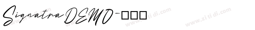 SignatraDEMO字体转换