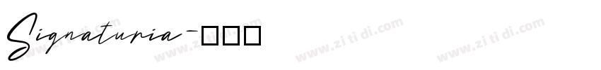 Signaturia字体转换