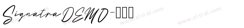 SignatraDEMO字体转换