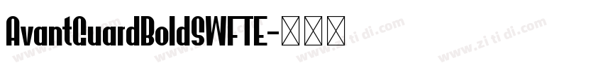 AvantGuardBoldSWFTE字体转换