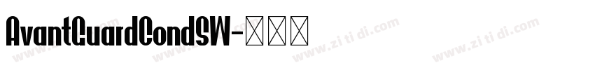 AvantGuardCondSW字体转换