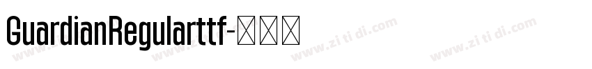 GuardianRegularttf字体转换
