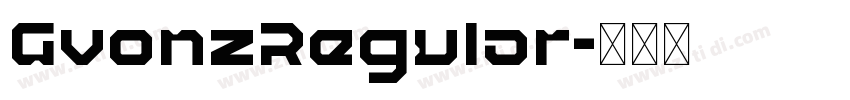 GvonzRegular字体转换