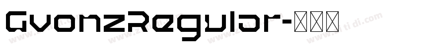 GvonzRegular字体转换