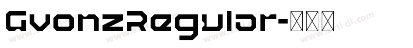 GvonzRegular字体转换