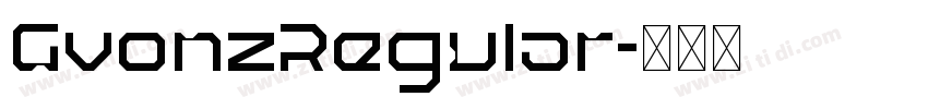 GvonzRegular字体转换