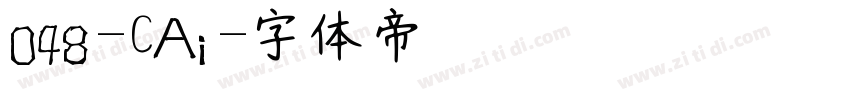 048-CAi字体转换
