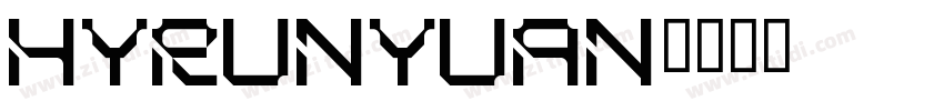 HYrunyuan字体转换