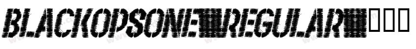 BlackOpsOne-Regular字体转换