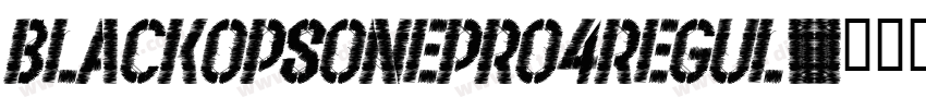 BlackOpsOnePro4Regul字体转换