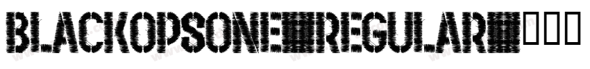 BlackOpsOne-Regular字体转换