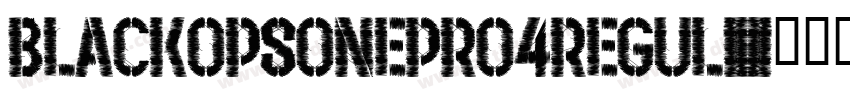 BlackOpsOnePro4Regul字体转换